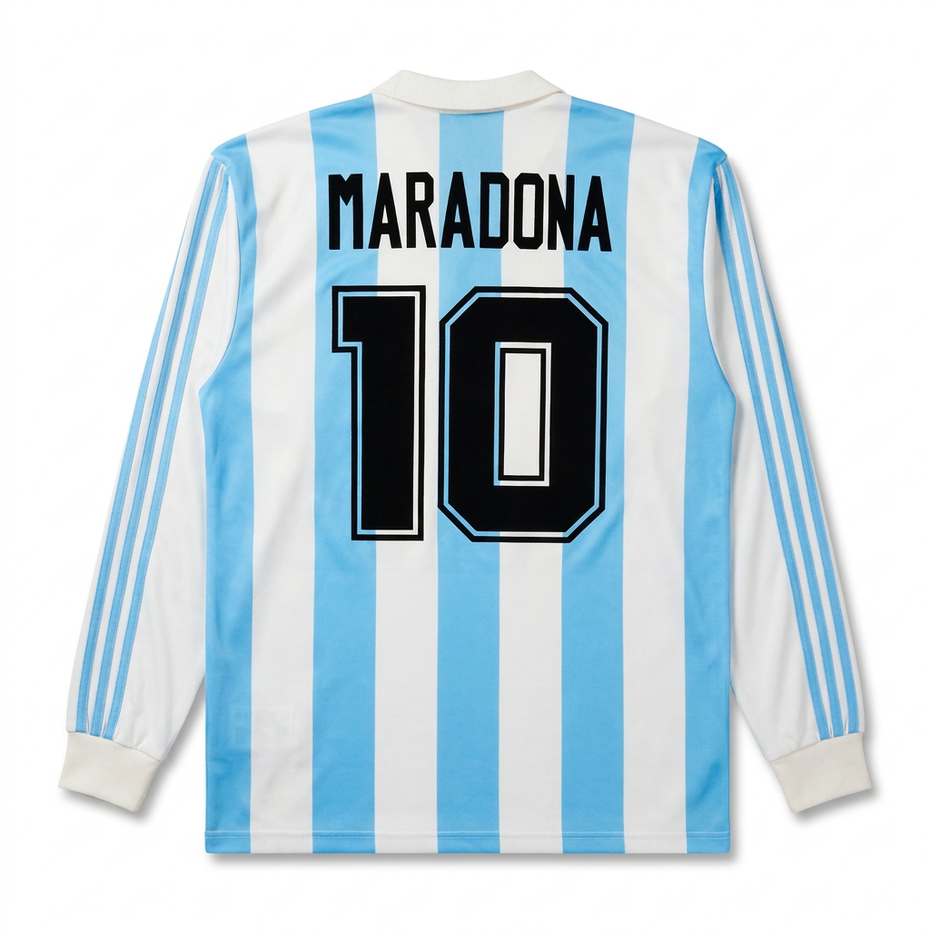 Camiseta Titular Argentina 1994 Manga Larga N.º 10 – Maradona