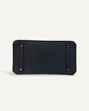 Bolsa Hermès Birkin 35 Epsom Noir com Ferragens Gold