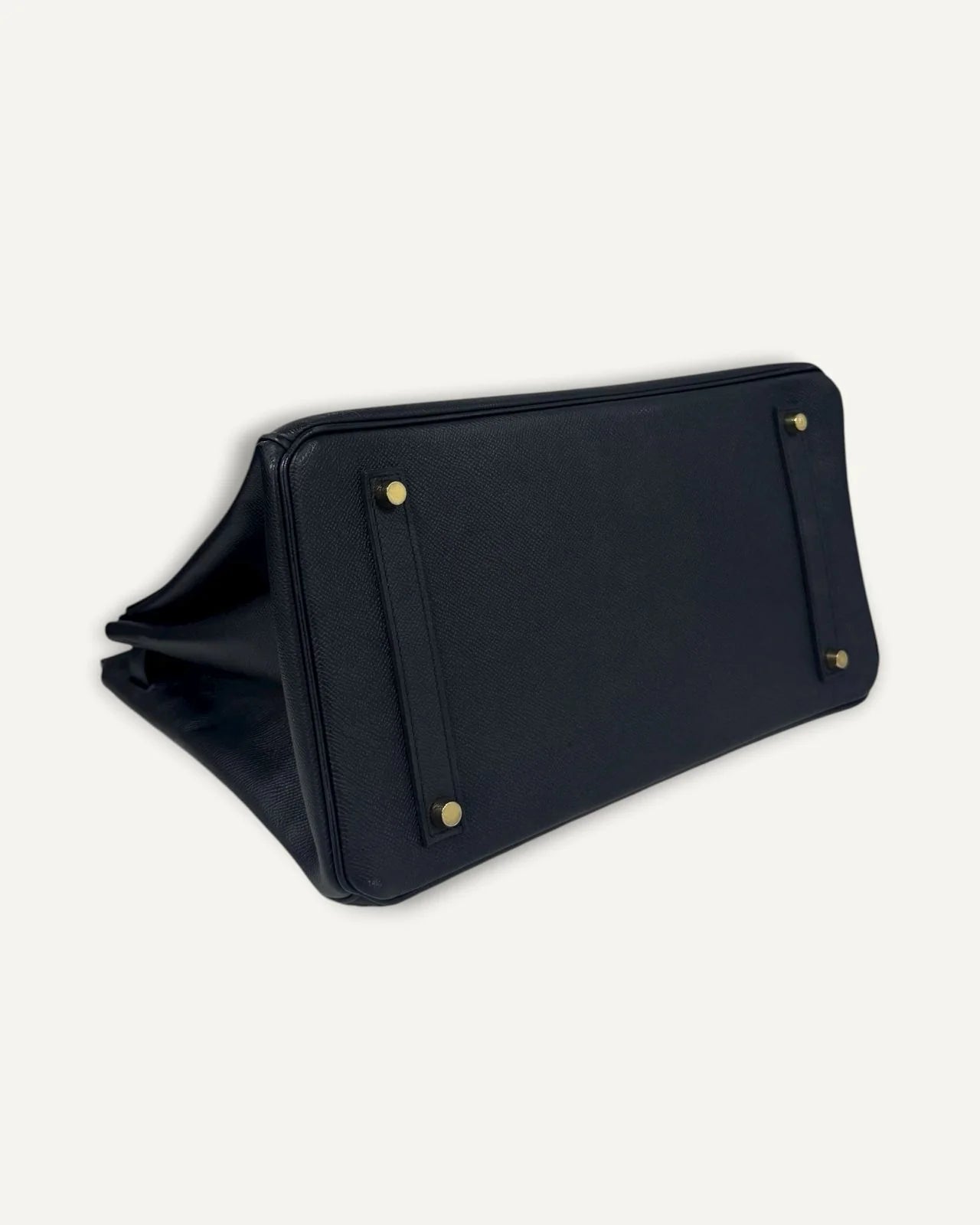 Bolsa Hermès Birkin 35 Epsom Noir com Ferragens Gold