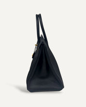 Bolsa Hermès Birkin 35 Epsom Noir com Ferragens Gold