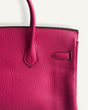 Hermès Birkin 25 Chevre Rose Pourpre Gold