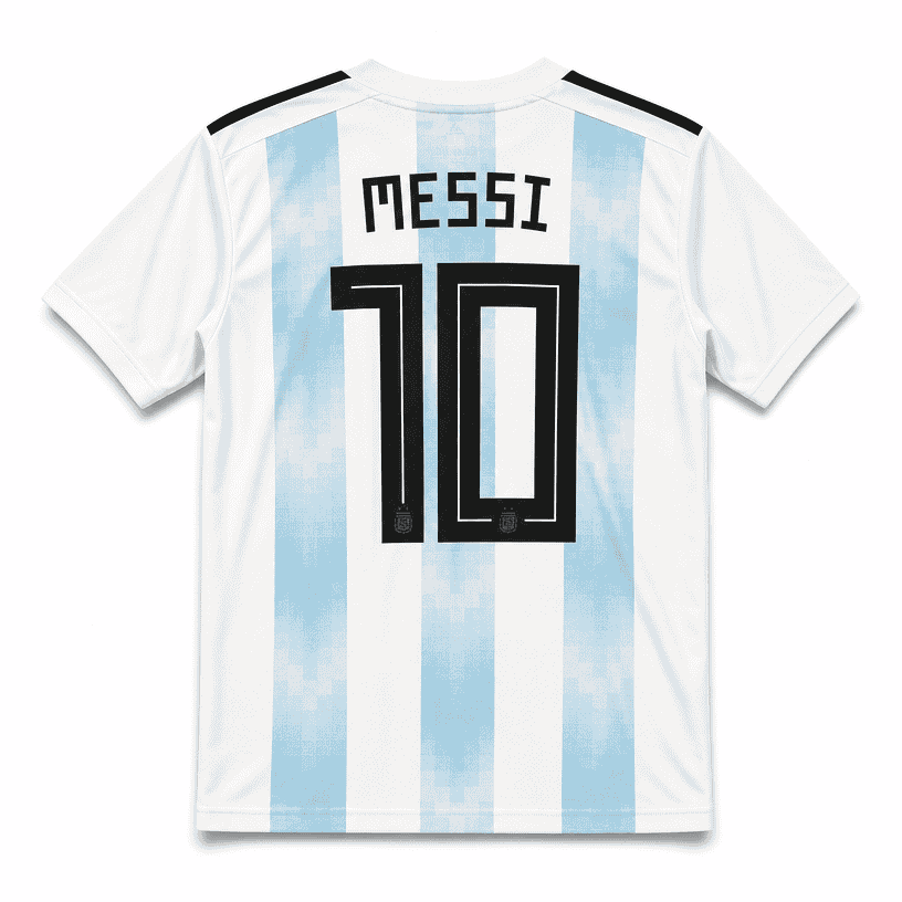 Camiseta Titular Argentina Mundial 2018 – N°10 Messi