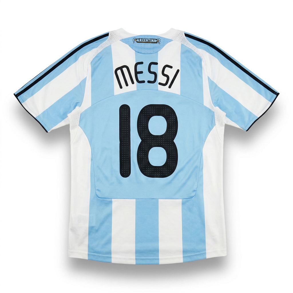 Camiseta Titular Argentina Mundial 2006 – N°18 Messi