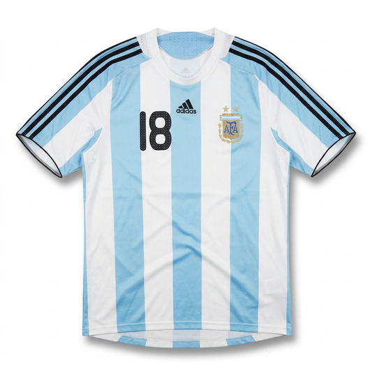 Camiseta Titular Argentina Mundial 2006 – N°18 Messi