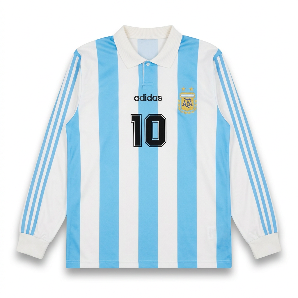 Camiseta Titular Argentina 1994 Manga Larga N.º 10 – Maradona