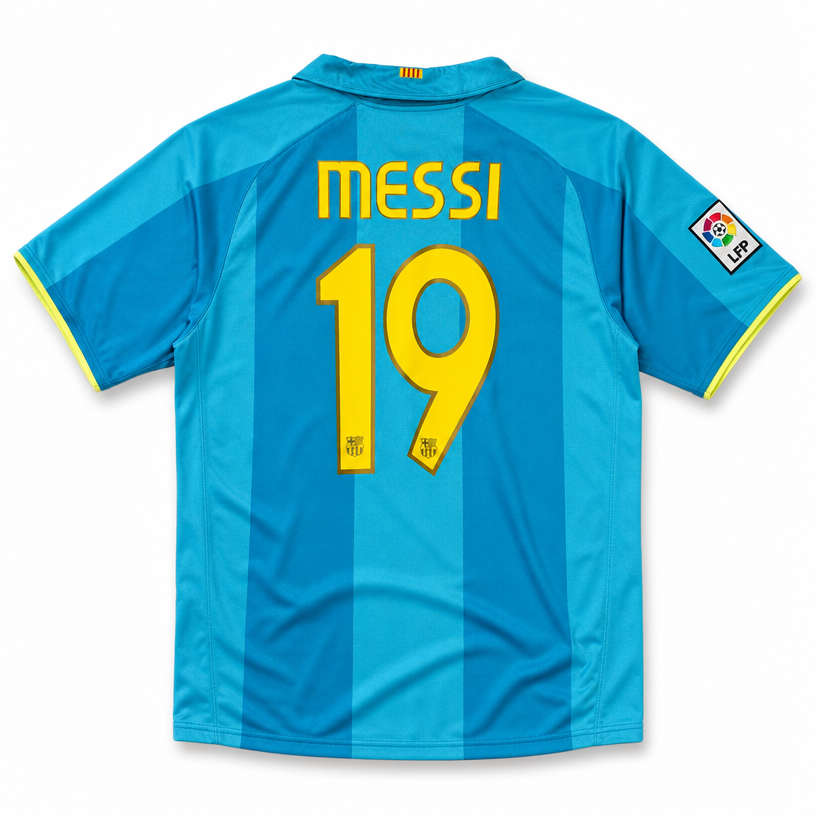 Camiseta Visitante Barcelona Temporada 2007/08 – Aniversario Camp Nou