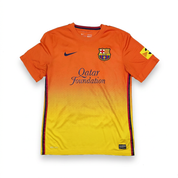 Camiseta Visitante Barcelona Temporada 2011/12 – Naranja Qatar Foundation