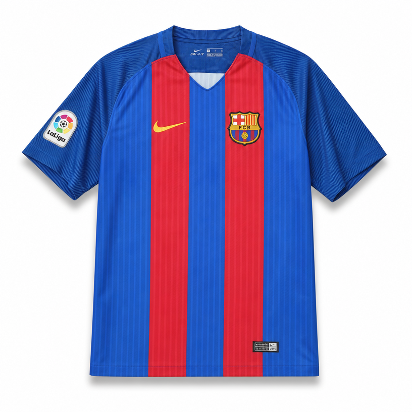 Camiseta Titular Barcelona Temporada 2016/17 – Rayas Clásicas