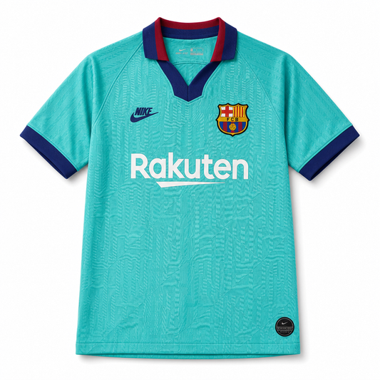 Tercera Camiseta Barcelona 2019/20 – Verde Agua – Messi 10