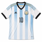 Camiseta Titular Argentina Mundial 2014 – N°10 Messi