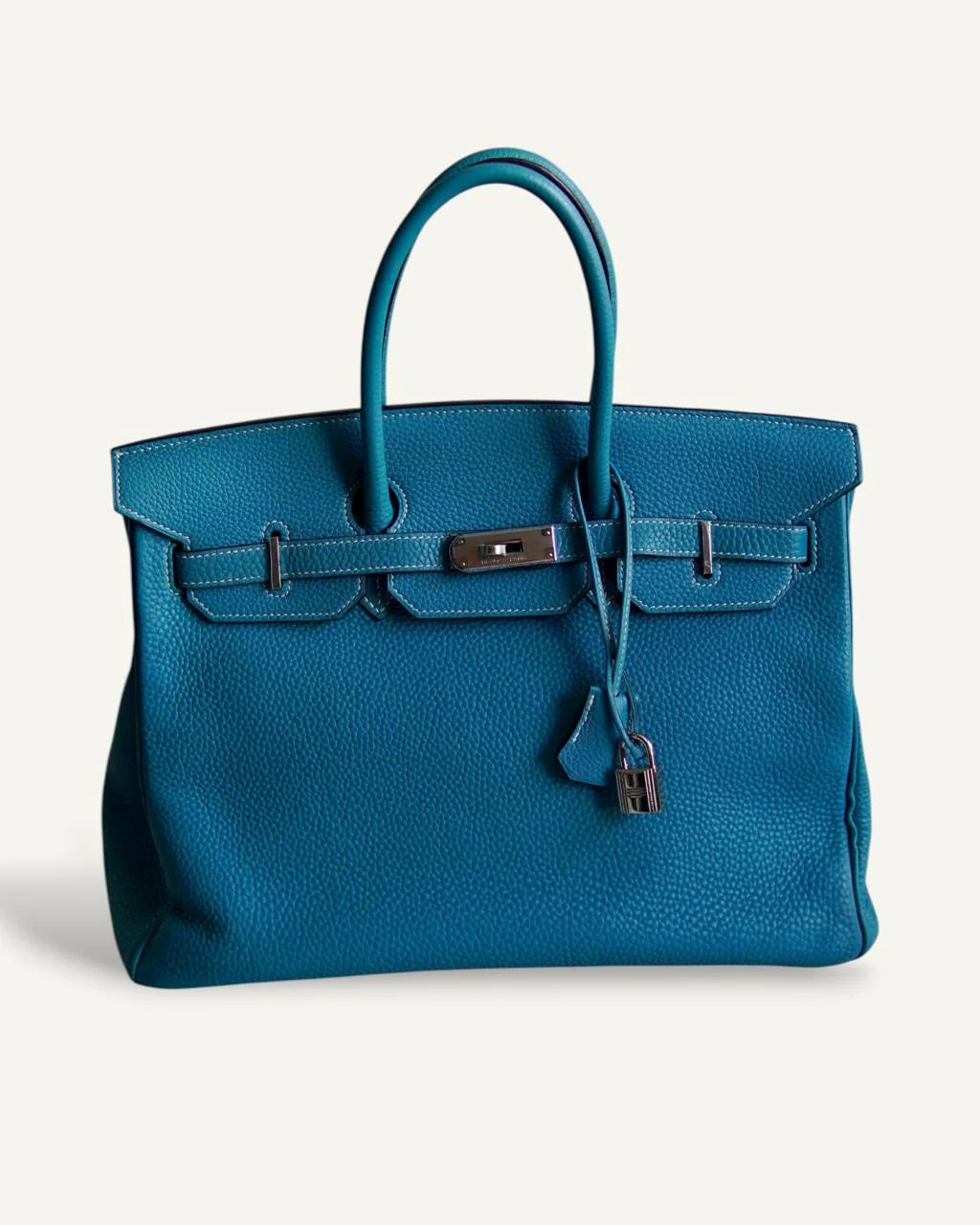 Hermès Birkin 35 Togo Bleu Jeans Palladium