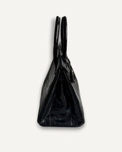 Hermès Birkin 30 Croco Porosus Shiny Noir Palladium