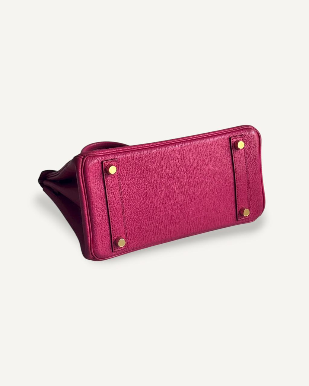 Hermès Birkin 25 Chevre Rose Pourpre Gold